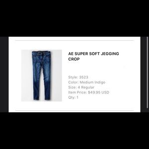 American Eagle jean crop